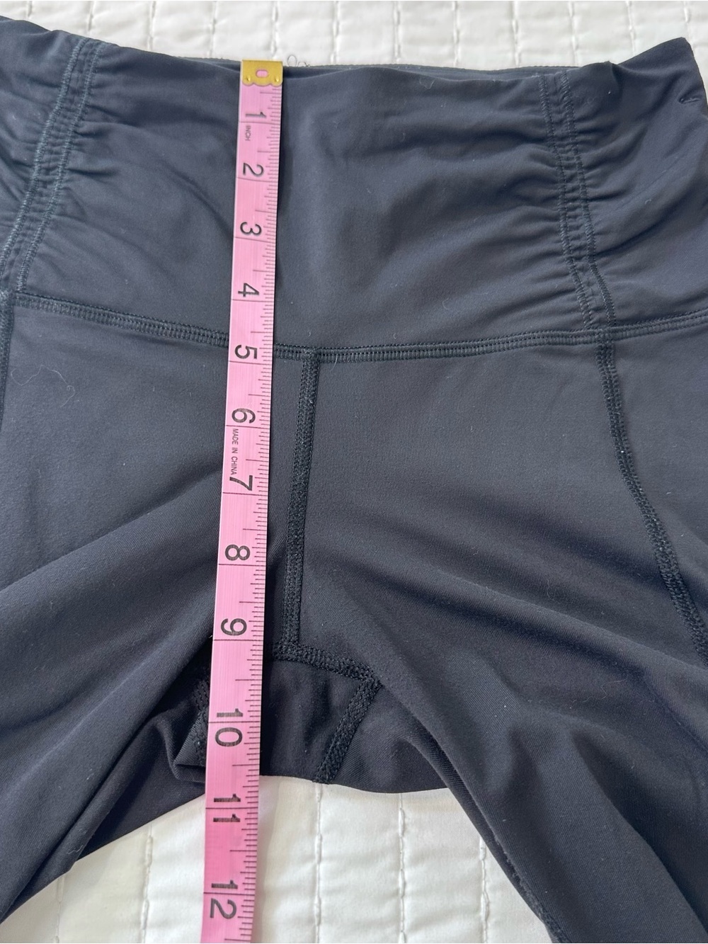 lululemon Runday Black Cropped High-Rise Capri Ruched Zipper Pocket Legging 4 - Picture 9 of 13